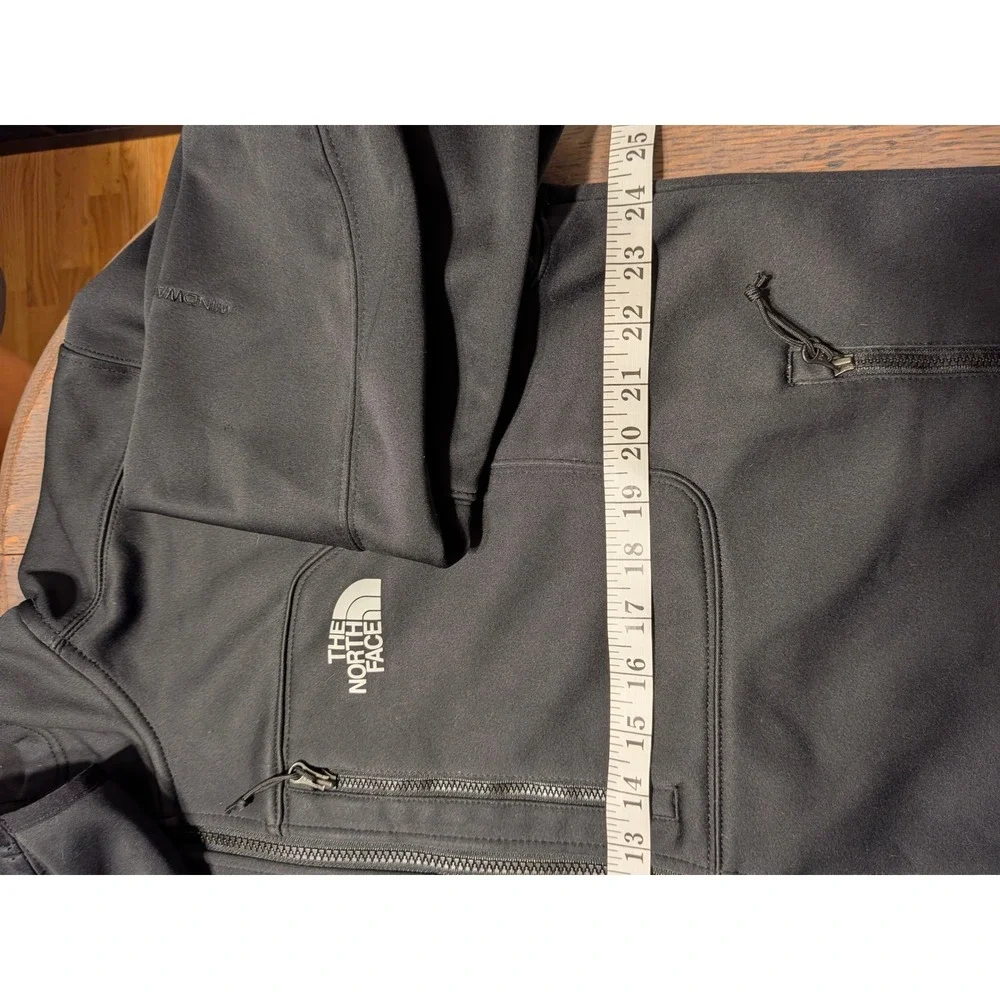 The North Face Apex Bionic Softshell Jacket Black Mens XL WindWall Full Zip